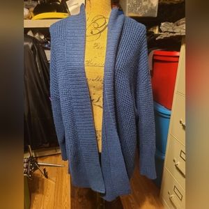 Torrid Teal blue chunky knit sweater 3x